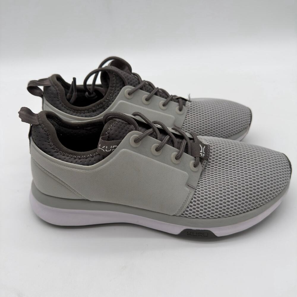 Kuru Atom Performance Everyday Heel Pain Relief Comfort Cloud Gray Sneakers 8.5